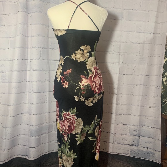Windsor Scoop Neck Floral Maxi Womans Dress S - Picture 2 of 9